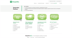 Desktop Screenshot of partners-desjardins.com
