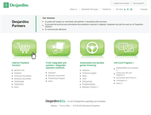 Tablet Screenshot of partners-desjardins.com